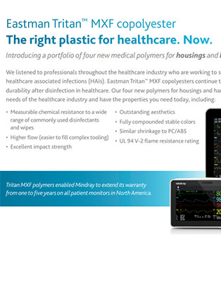 Tritan MXF copolyester - The right plastic for healthcare