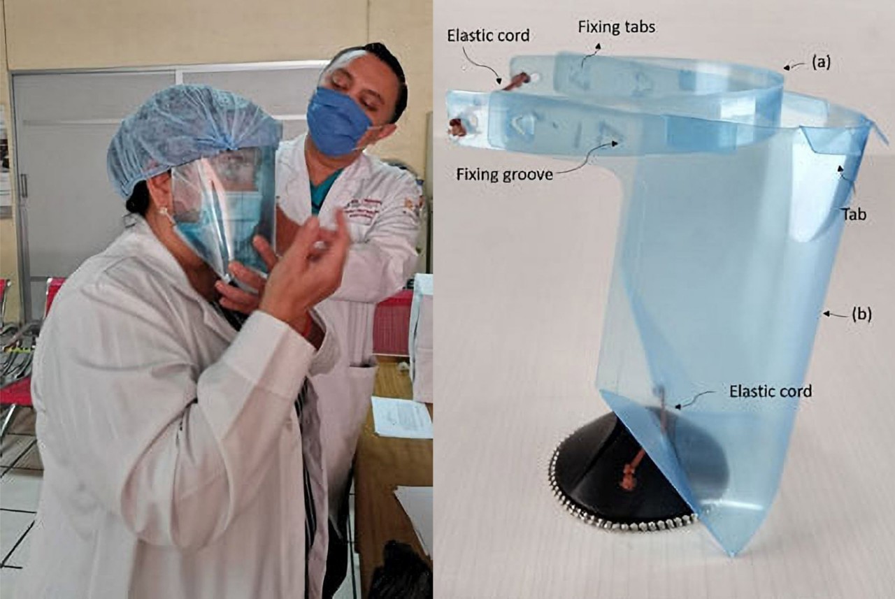 Protective face shields for medical professionals