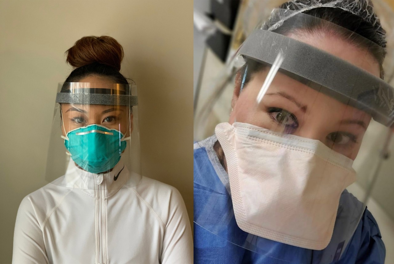 Face shields for medical personnel 