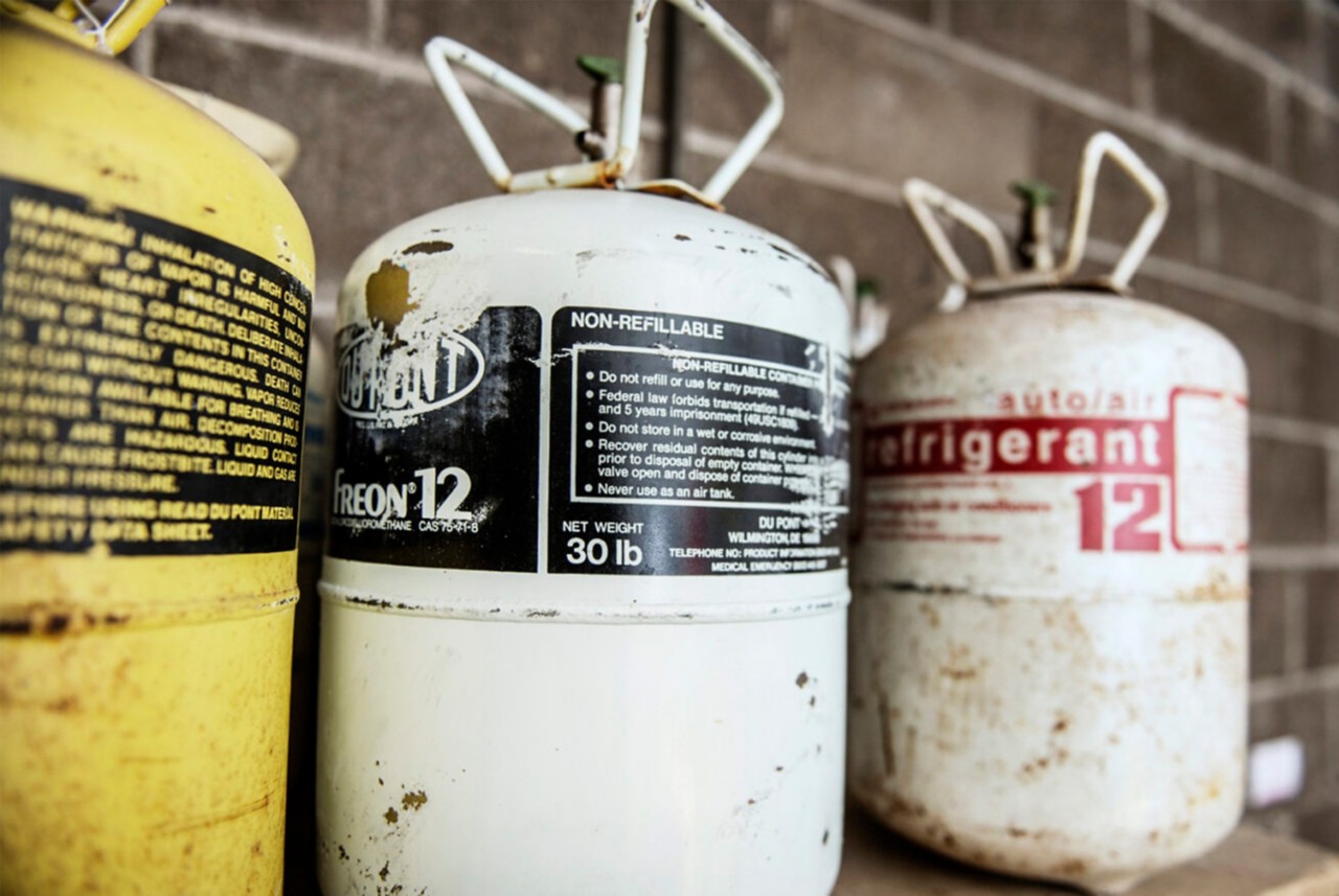 Jost Callahan driving his truck. 