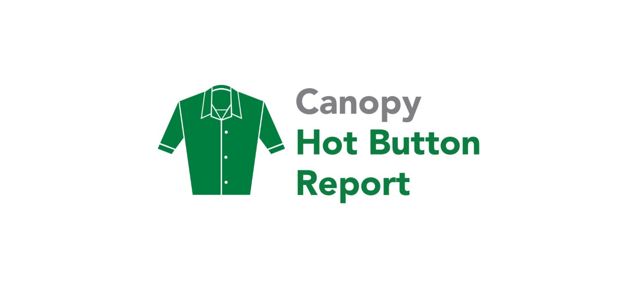 Certification logo for the Canopy Hot Button Report 