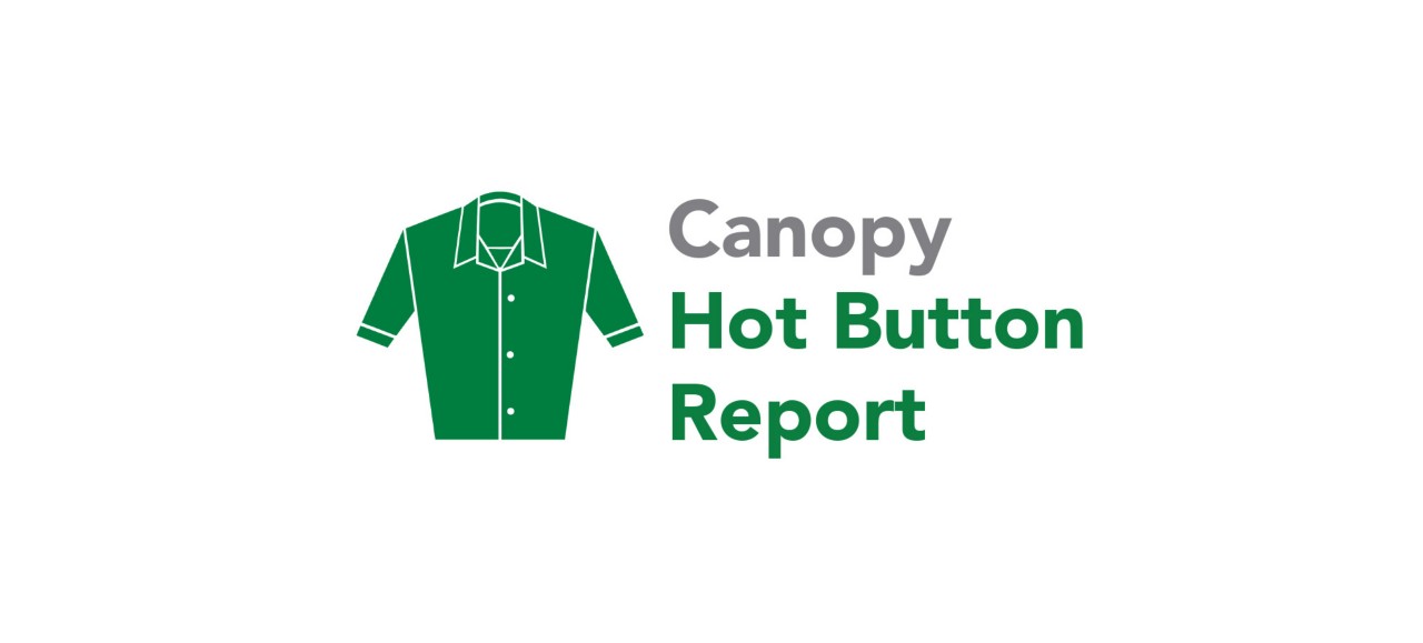 Certification logo for the Canopy Hot Button Report 